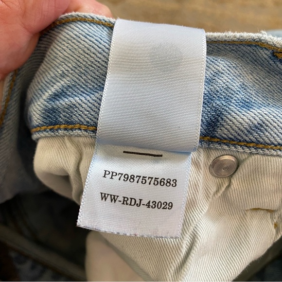 Everlane The Relaxed Straight Fit Light Blue Mom Jeans Organic Cotton Light Wash - Picture 10 of 10